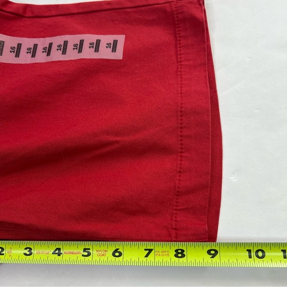 OLD NAVY Boy’s Bermuda Shorts Sz 16 Brick Color Stretch Adjustable Waistband - Picture 10 of 10